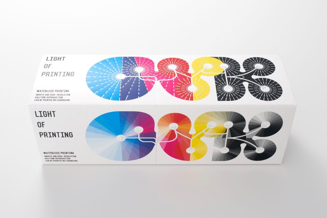 Design that blends the four CMYK colors